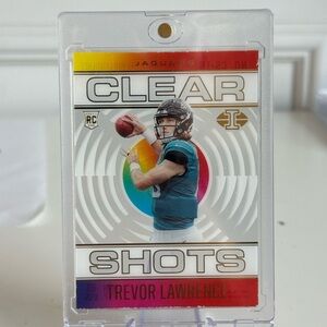 2021 Panini Illusions Trevor Lawrence Clear Shots Card. Jacksonville Jaguars.